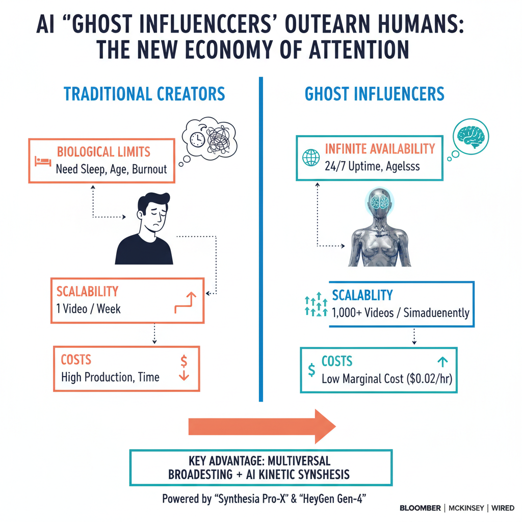 AI Avatar vs Human Creator comparison