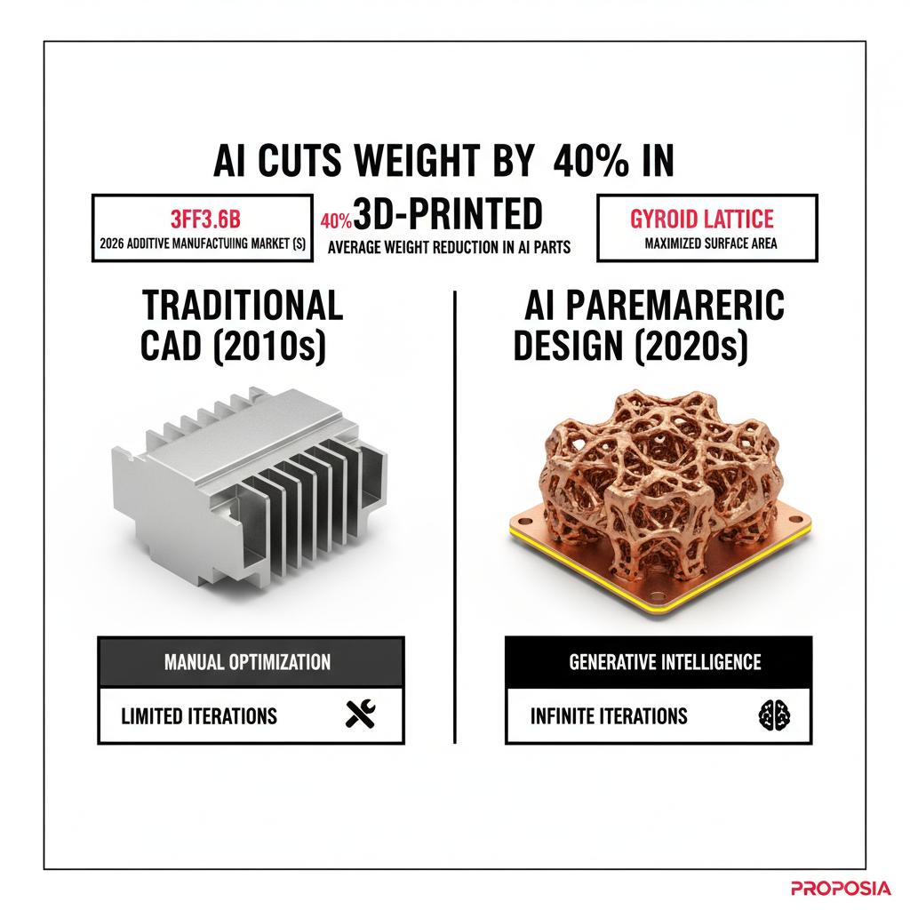 AI-optimized heat sink with gyroid lattice