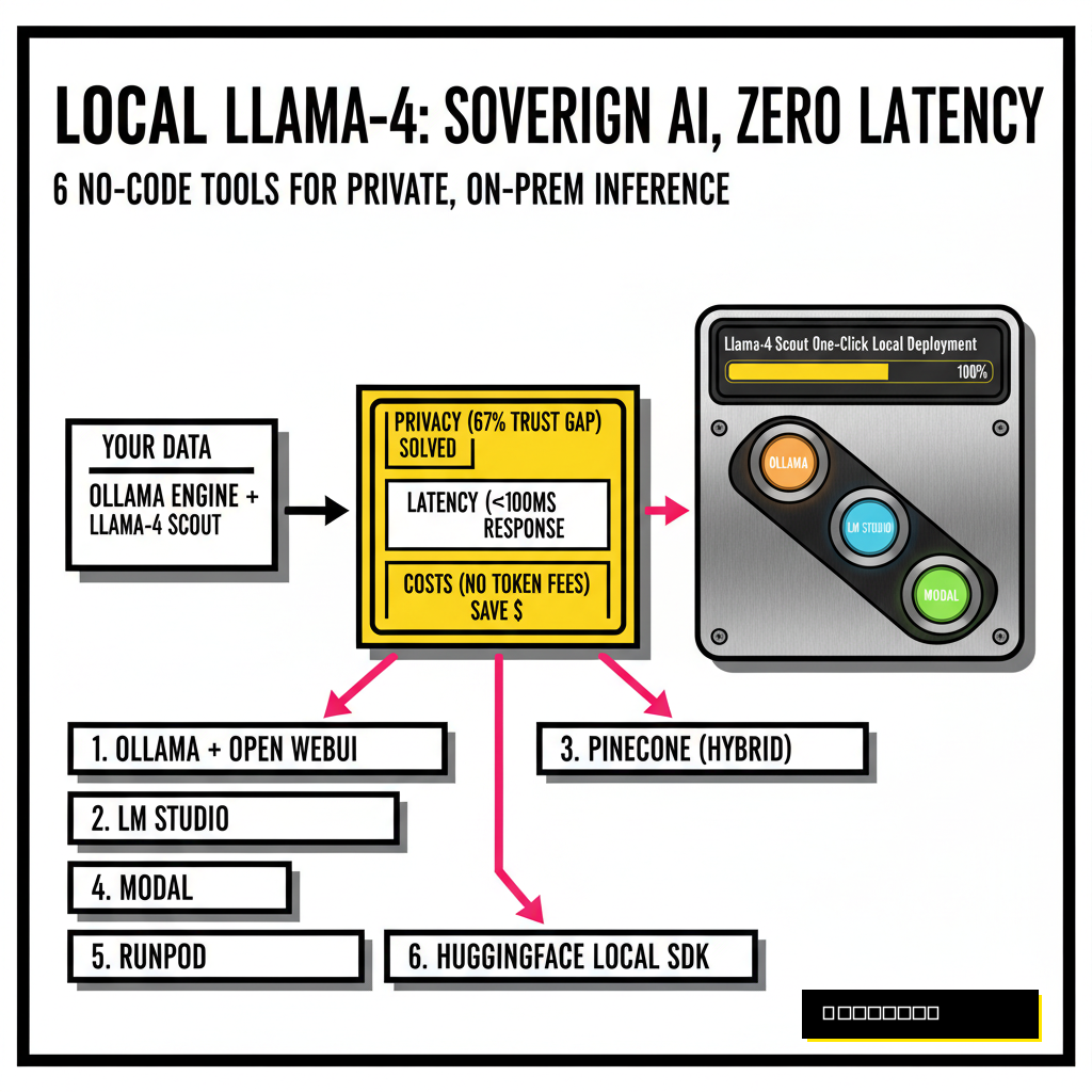 A futuristic browser interface showing multiple AI models installing with one click