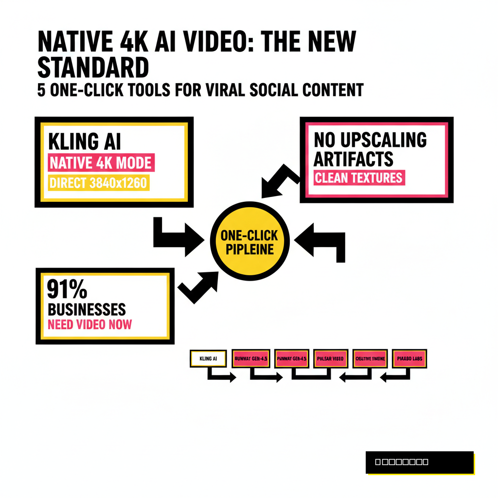 A vibrant social media feed on a smartphone showing high-engagement 4K cinematic AI videos.