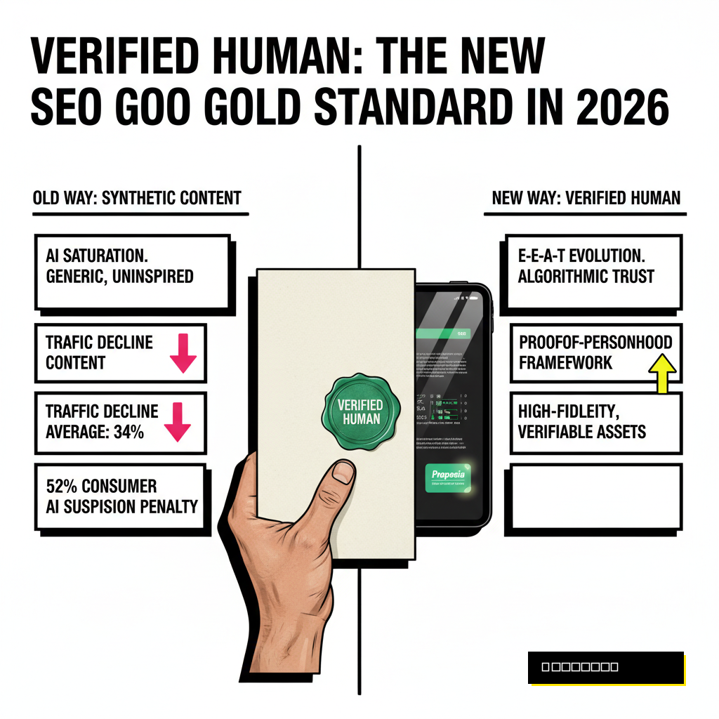 A creator holding a physical signed certificate that bridges into a digital screen, symbolizing the merge of physical proof and digital content.