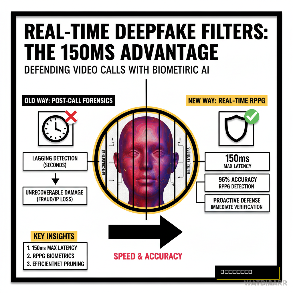 A conceptual visualization of neural network layers analyzing facial blood flow patterns